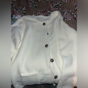 New Fuzzy Sherpa Cardigan